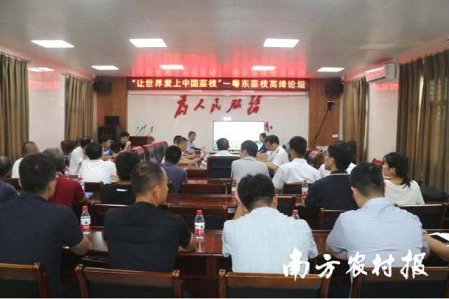 “讓世界愛上中國荔枝”——粵東荔枝高峰論壇現場
