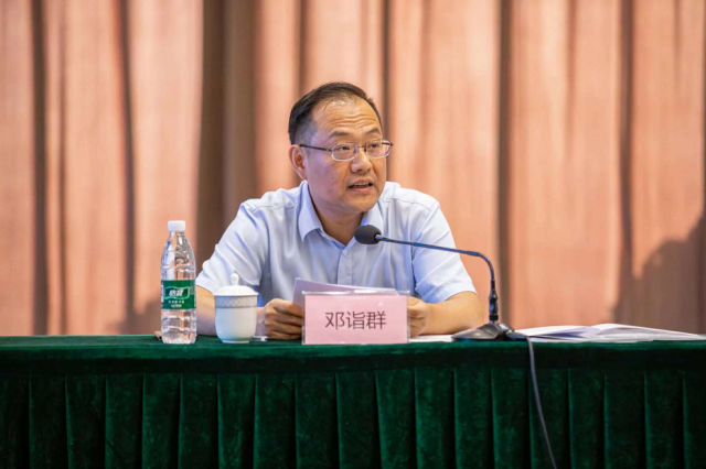 省農科院黨委書記鄧詣群在會上總結今年提質增效行動的成果。
